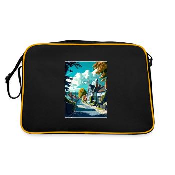 Sevenoaks Angleterre Kent Vintage voyage affiche WPA - Sac Retro - noir/or - Dos