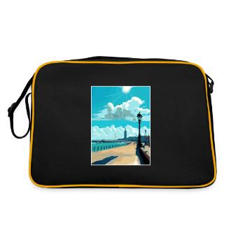 Margate Angleterre Kent Vintage voyage affiche WPA Art - Sac Retro - noir/or - Dos