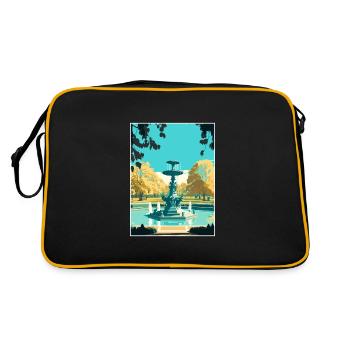 Regent S Park Londres Vintage voyage affiche WPA Art - Sac Retro - noir/or - Dos