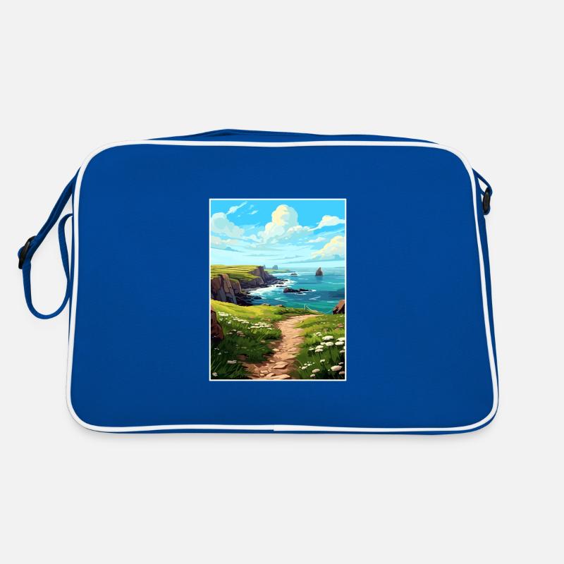 Lands End Cornwall Vintage Reiseposter Souvenir Retro Tasche