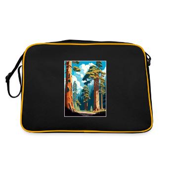 Big Basin Redwoods State Park California Souvenir - Retro Bag - black/gold - Back