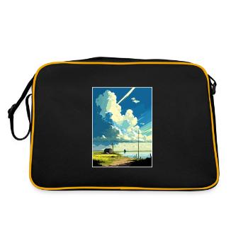 Lydd Angleterre Kent Vintage voyage affiche Souvenir - Sac Retro - noir/or - Dos