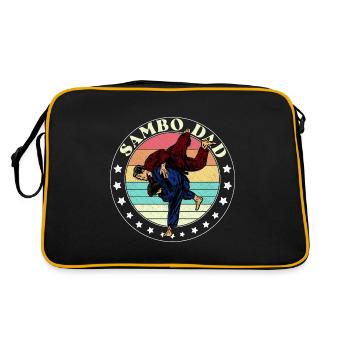Compétition sportive de lutte de sambo Russie - Sac Retro - noir/or - Dos