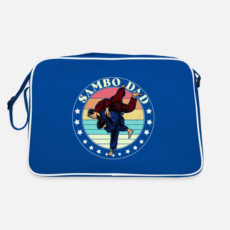 Compétition sportive de lutte de sambo Russie Sac Retro