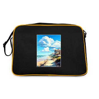 Affiche de voyage Vintage de Salt Creek Beach en Californie - Sac Retro - noir/or - Dos
