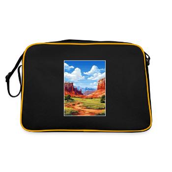 Capitol Reef National Park Affiche de voyage Vintage - Sac Retro - noir/or - Dos