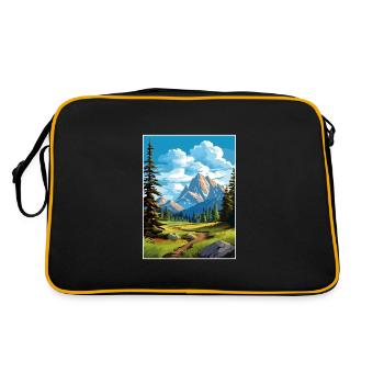 Parc national de Banff Canada Affiche de voyage Vintage - Sac Retro - noir/or - Dos