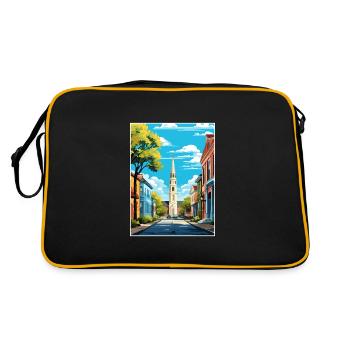 Charleston Carolina Vintage voyage affiche Souvenir - Sac Retro - noir/or - Dos
