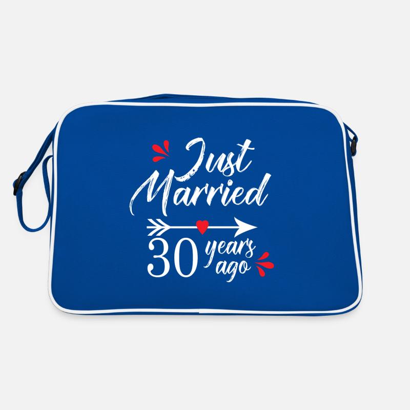 Wedding Anniversary 30 Years Married for 30 Years Retro Bag