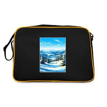 Deer Valley Utah Vintage Travel Poster Souvenir - Retro Bag - black/gold - Back