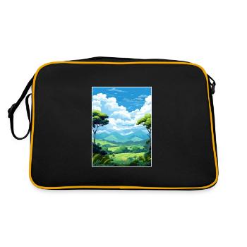 Daintree Rainforest Australia Deco Travel Poster - Retro Bag - black/gold - Back