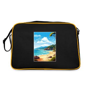 Abel Tasman National Park New Zealand Souvenir - Retro Bag - black/gold - Back
