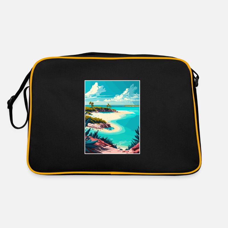 Îles Turques-et-Caïques Caraïbes Affiche de voyage Sac Retro