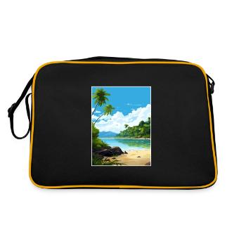 Parc national de l’île Cocos Costa Rica Souvenir - Sac Retro - noir/or - Dos