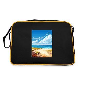 Parc marin de Ningaloo Vintage voyage affiche WPA Art - Sac Retro - noir/or - Dos