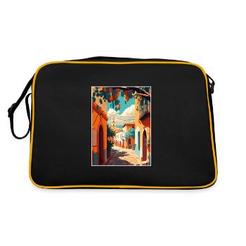 Oaxaca décoration Vintage voyage affiche Souvenir - Sac Retro - noir/or - Dos