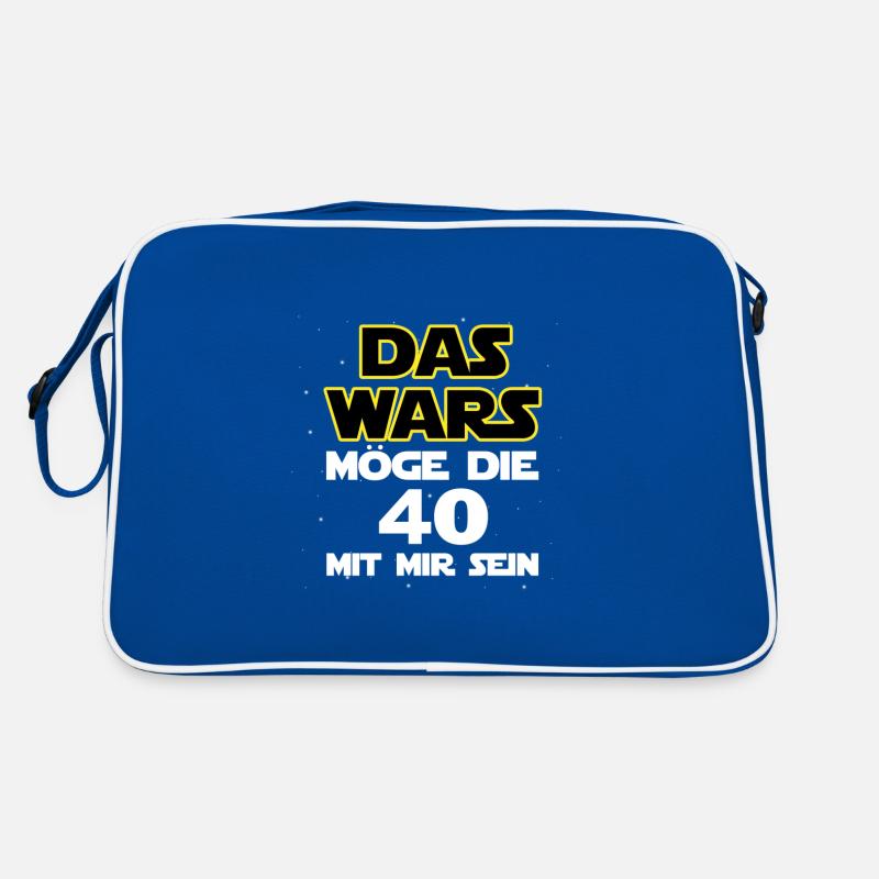 Das wars - Möge die 40 mit mir sein Retro Tasche