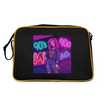 90s vibes with Walkman - Retro Bag - black/gold - Back