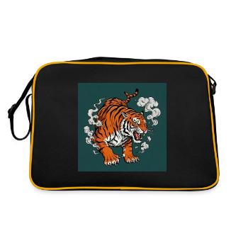 Tiger - Comic Vibes - Retro Bag - black/gold - Back