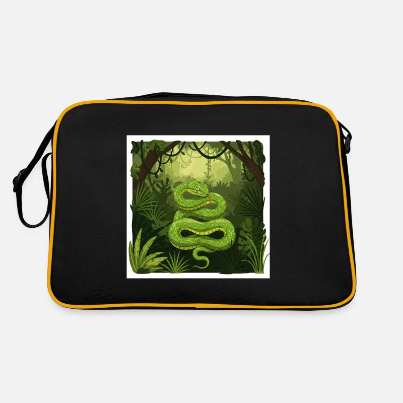 Jungle Serpent : une représentation de la nature sauvage Sac Retro