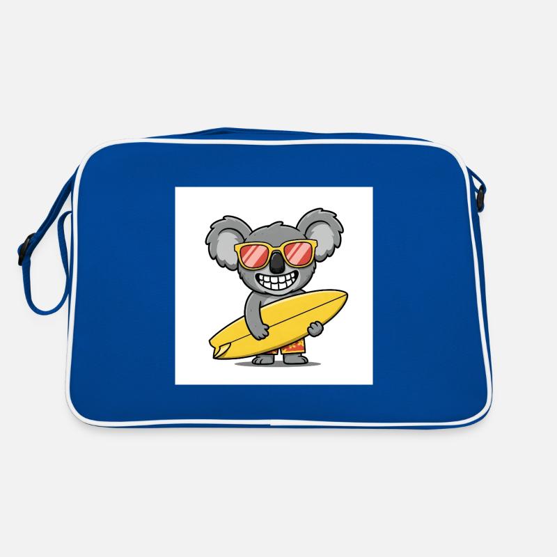 Koala surfeur avec lunettes de soleil Sac Retro