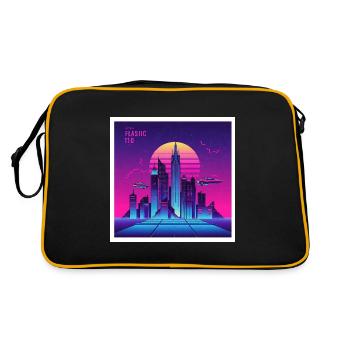 80s Vibes: Your Next Eye-Catcher - Retro Bag - black/gold - Back