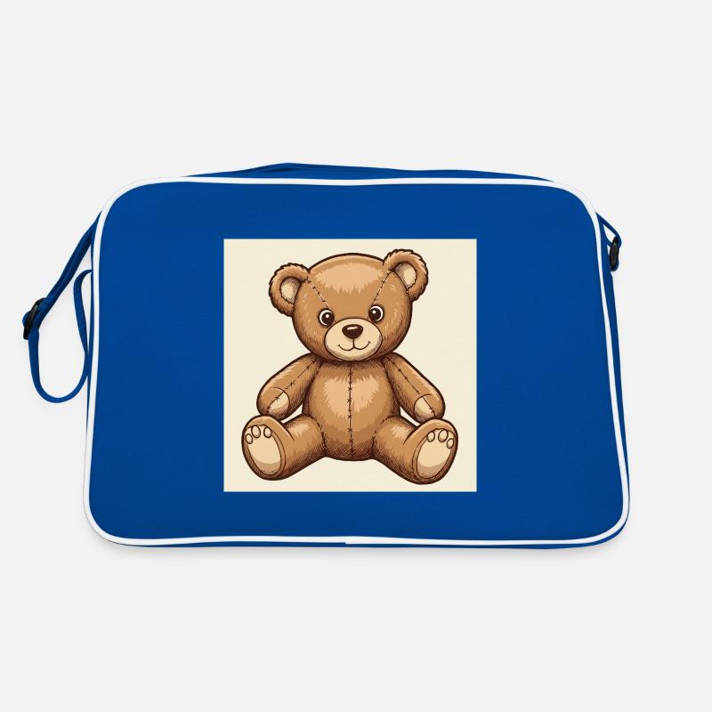 Cute cuddly teddy bear Retro Bag