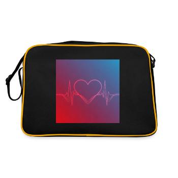 Battement de cœur de la vie – Énergie pulsée - Sac Retro - noir/or - Dos