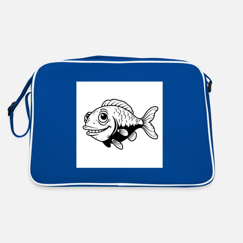 Fisch, Fun, Flossen - Ich bin der Chef im Teich Retro Tasche