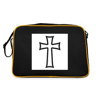 Sous le signe de la croix - Foi et espérance - Sac Retro - noir/or - Dos