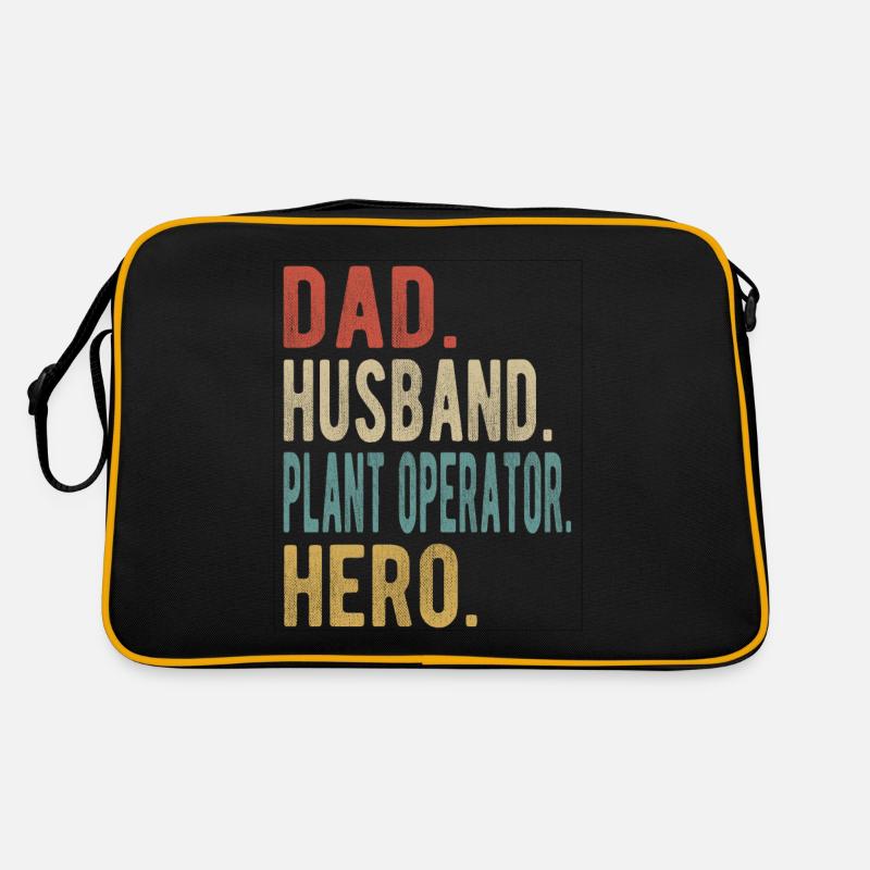 Plant operator Papa husband Held Retro Bag