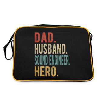 Ingénieur du son Papa mari Held - Sac Retro - noir/or - Dos