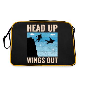 Wingsuit volant Base Jumping Parachutisme Wingsuit - Sac Retro - noir/or - Dos