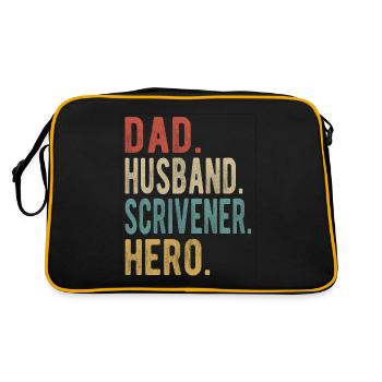 Scribe Papa Mari Héros - Sac Retro - noir/or - Dos