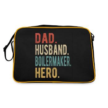 Chaudronnier Papa Mari Héros - Sac Retro - noir/or - Dos