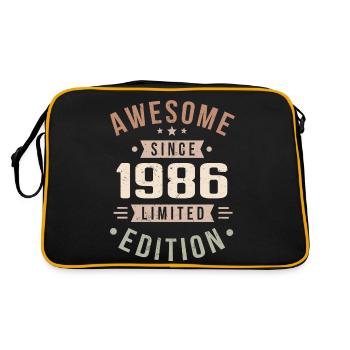Original 1986 Vintage Vintage anniversaire 1986 - Sac Retro - noir/or - Dos