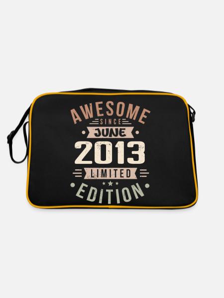 June 2013 Birthday June 2013 Gift June 2013 - Retro Bag - black/gold - Back