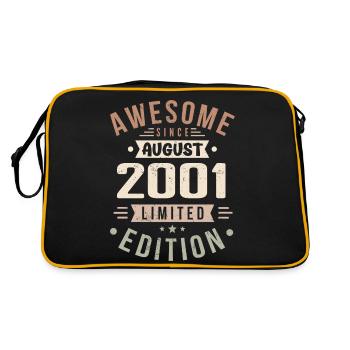 Août 2001 Anniversaire en août 2001 Millésime 2001 - Sac Retro - noir/or - Dos