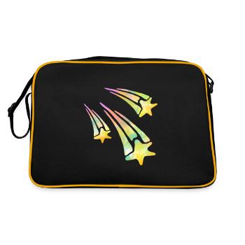 shooting stars - Retro Bag - black/gold - Back
