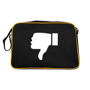 thumbs down - Retro Bag - black/gold - Back