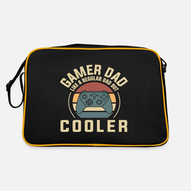 Best Father - Retro Bag - black/gold