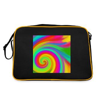 Vortex arc-en-ciel - Sac Retro - noir/or - Dos