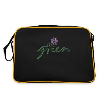 Green Nature - Retro Bag - black/gold - Back