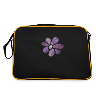 Blossom Flower - Retro Bag - black/gold - Back