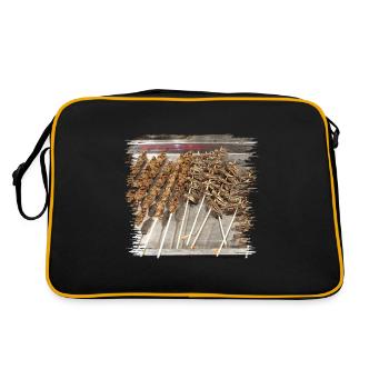 Êtes-vous prêt pour une collation d’insectes? - Sac Retro - noir/or - Dos