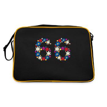Flowers 66 - Retro Bag - black/gold - Back