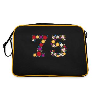 Fleurs 75 - Sac Retro - noir/or - Dos