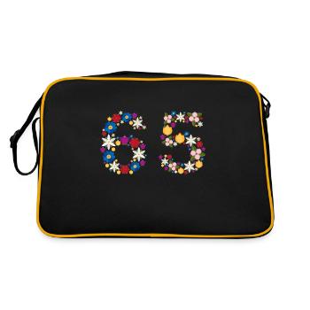 Fleurs 65 - Sac Retro - noir/or - Dos