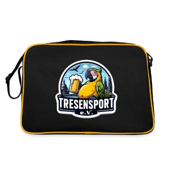 Tresensport e.V. - Retro Tasche - Schwarz/Gold - Hinten