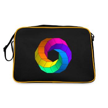 Twisted ring 004 - Retro Bag - black/gold - Back